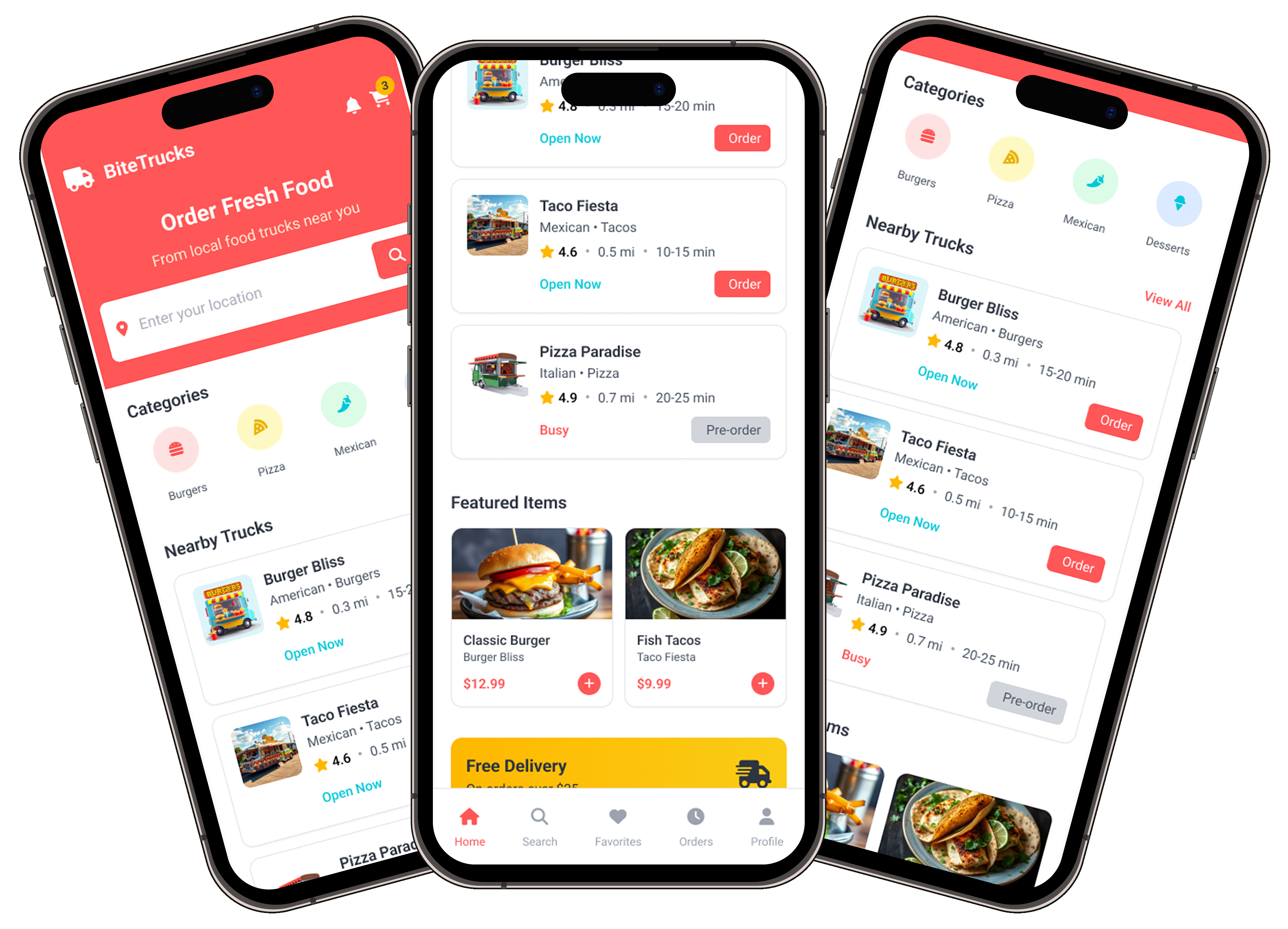 BiteTrucks - Food Delivery & Takeaway